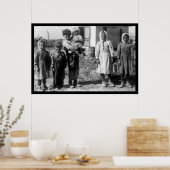 Poster Travailleurs de la ferme de betteraves à enfants p (Cuisine)