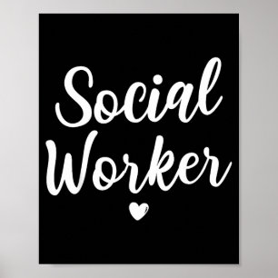Poster travailleuses sociales hommes femmes enfants mois 