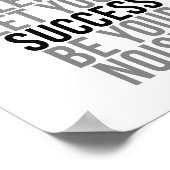 Poster Travaillez dur en silence laissez votre succès (Coin)