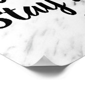 Poster Travaillez dur Restez Humble Citation Dit Marbre M (Coin)