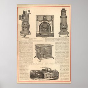 Poster Travaux de fourneau, Albany, New York