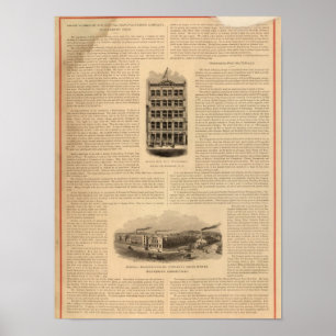 Poster Travaux en laiton Manufacturière Scovill de