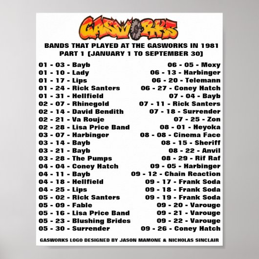 POSTER TRAVAUX ESCALIERS - 1981 (PARTIE 1) (Devant)