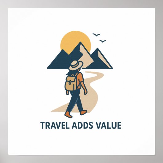 Poster Travel Adds value (Devant)