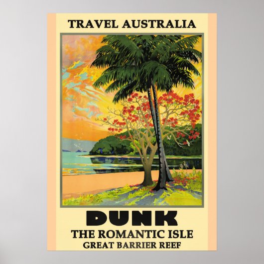 Poster Travel Australia, Dunk Island, (Devant)
