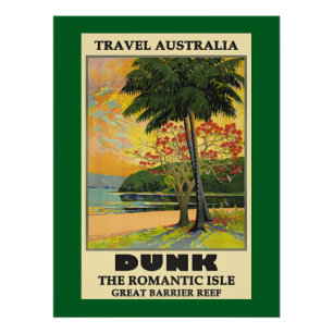 Poster Travel Australia, Great Barrier Reef,