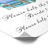 Poster Travel bags bridal shower Help the busy Bride (Coin)