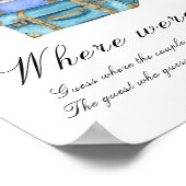 Poster Travel bags bridal shower Where were we (Coin)