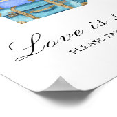 Poster Travel bridal shower Love is sweet (Coin)