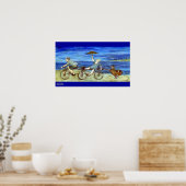 Poster Travel by Tandem Bicycle Print (Cuisine)