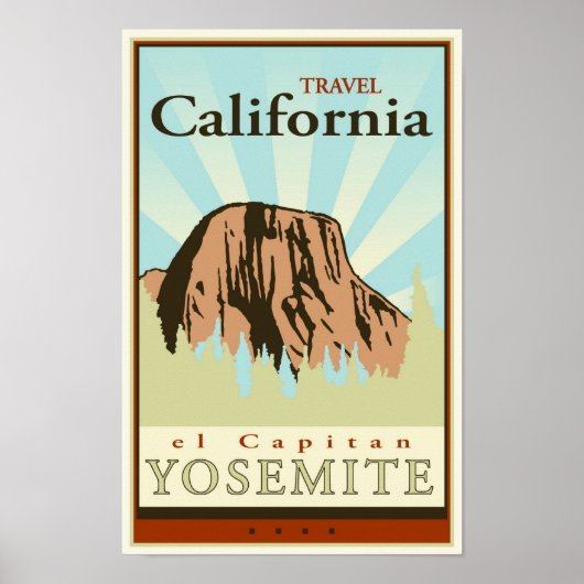 Poster Travel California (Devant)
