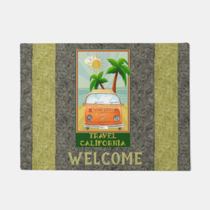Poster:Travel California Doormat Deurmat