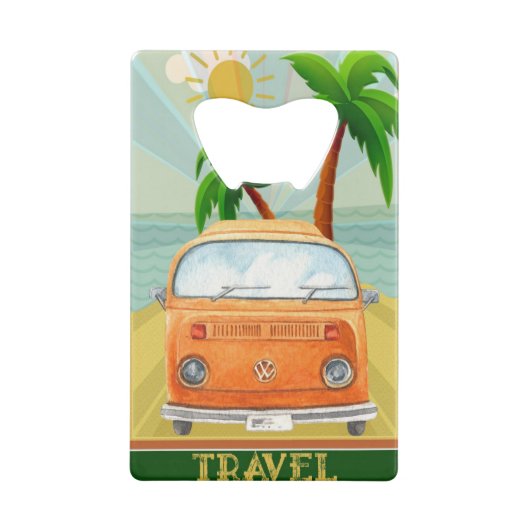 Poster:Travel California Kredietkaart Flessenopener (Achterkant)