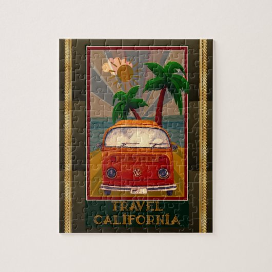 Poster : Travel California Puzzle (Vertical)