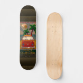 Poster : Travel California Skateboard (Recto)