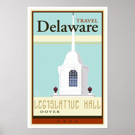 Poster Travel Delaware (Devant)