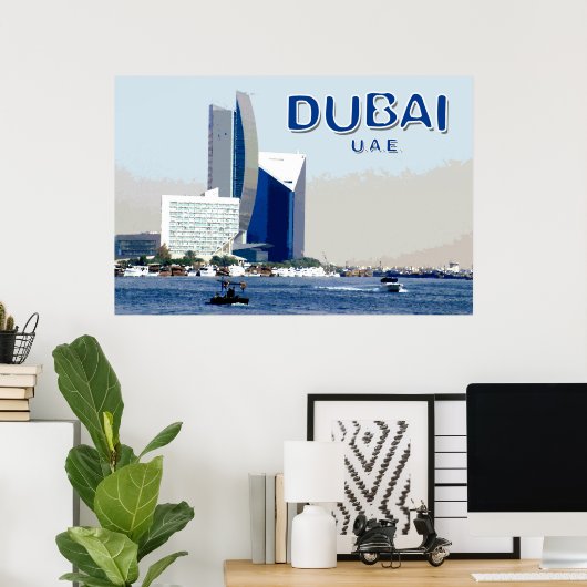 Poster Travel Dubai (Bureau à domicile)