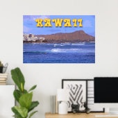 Poster Travel Hawaii (Bureau à domicile)