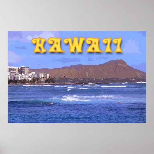 Poster Travel Hawaii (Devant)