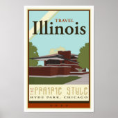 Poster Travel Illinois (Devant)