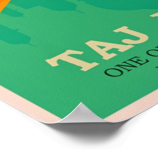 Poster Travel Inde Vintage (Coin)