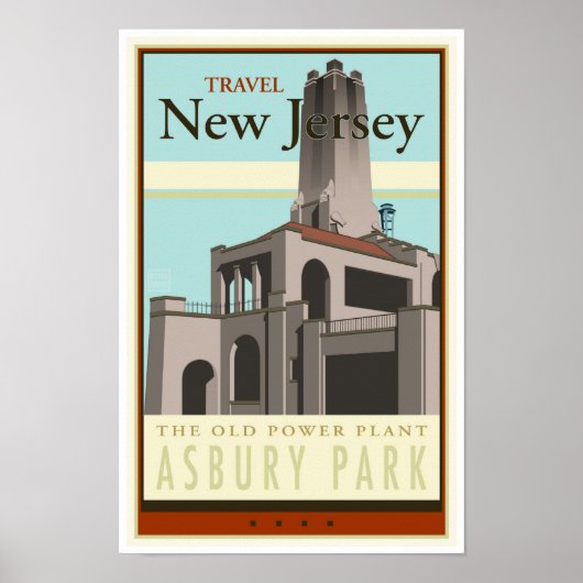 Poster Travel New Jersey (Devant)