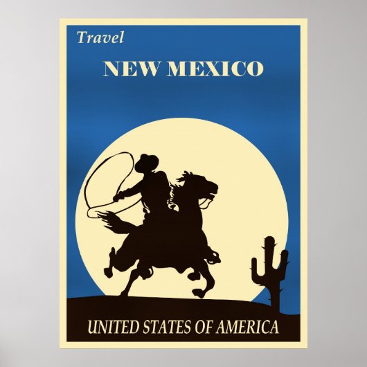 Poster Travel New Mexico (Devant)