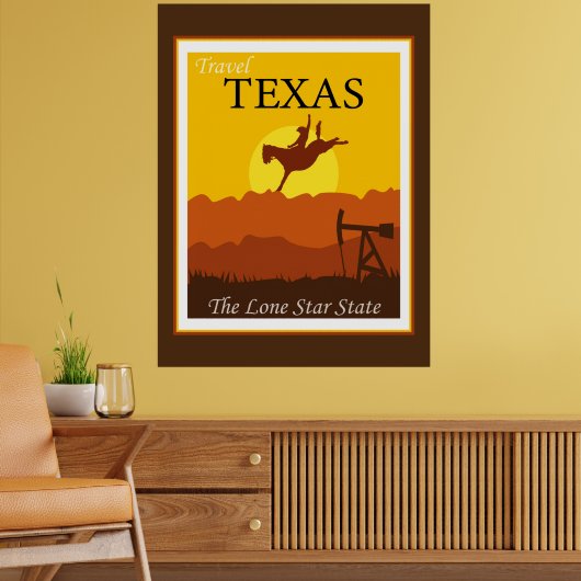 Poster Travel Texas, le Lone Star State (Salon 2)