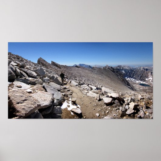 Poster Traverse des aiguilles de Mt Whitney - sentier Joh (Devant)