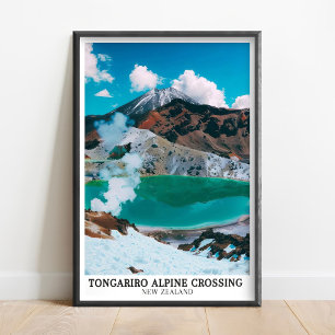 Poster Traversée alpine de Tongariro Art - Tongariro Impr