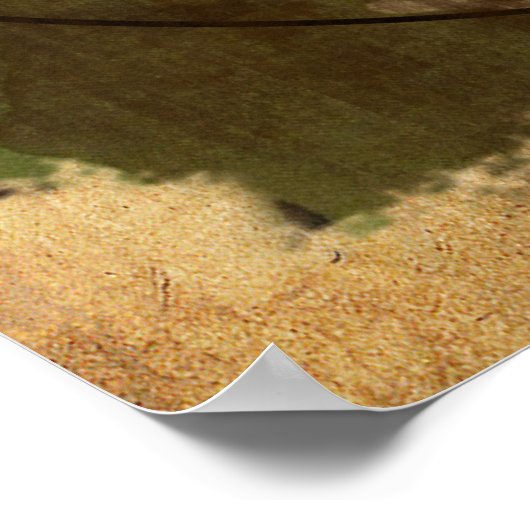 Poster Traversée de cerfs (Coin)