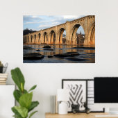 Poster Traversée de la rivière Sunset (Bureau à domicile)