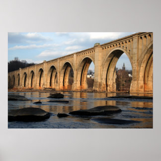 Poster Traversée de la rivière Sunset