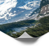 Poster Traversée le long de la promenade Icefields Highwa (Coin)