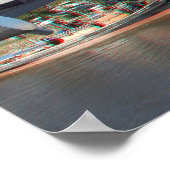 Poster Traversée piétonne de la rivière Brisbane en 3D An (Coin)