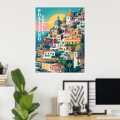 Poster Traversée Positano moderne (Bureau à domicile)