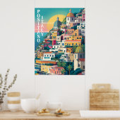 Poster Traversée Positano moderne (Cuisine)