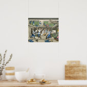 Poster Traverser la ligne, assiette de 'Les Aventures de  (Cuisine)