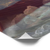 Poster Traverser la rivière Delaware toile étirée (Coin)