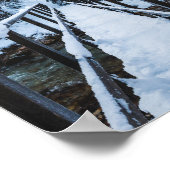 Poster Traverser la rivière en hiver (Coin)