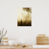 Poster Traverser Le Cimetière Foggy (Cuisine)