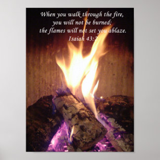 Poster Traverser Le Feu