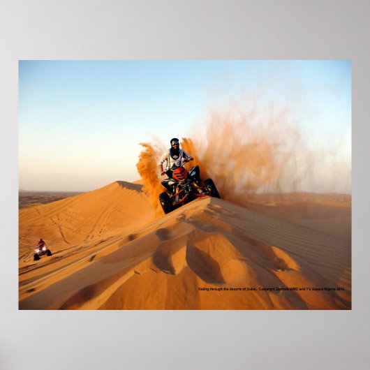 Poster Traverser les déserts de Dubaï (Devant)
