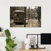 Poster Traverser les tramways (Bureau à domicile)