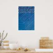 Poster Traverses sur une plaque d'ordinateur (Cuisine)