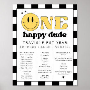Poster TRAVIS Happy Dude Premier anniversaire Jalon