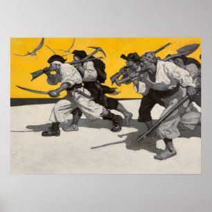 Poster Treasure Island, 1911 par Newell Convers Wyeth