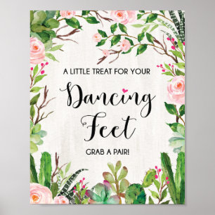 Poster Treat for Dancing Feet Fiesta Mariage Chaussures D