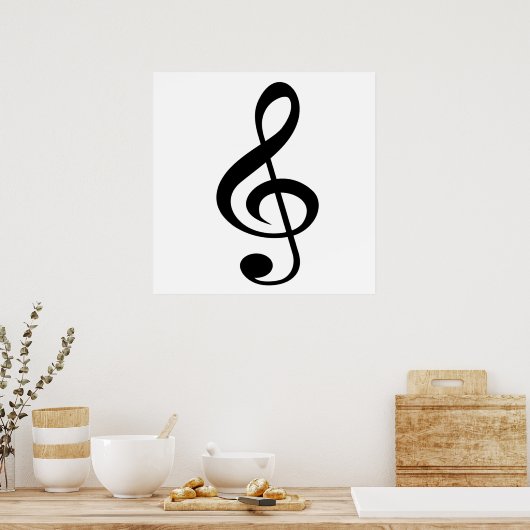 Poster Treble Clef (Cuisine)
