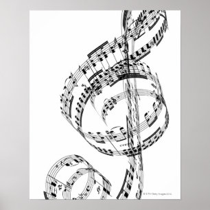 Poster Treble Clef
